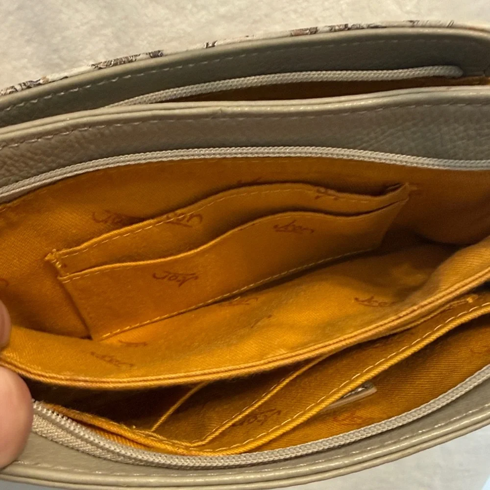 JEON ICON Los Angeles Leather Van Gogh Almond Blossom Art Wear Crossbody - Picture 7 of 12